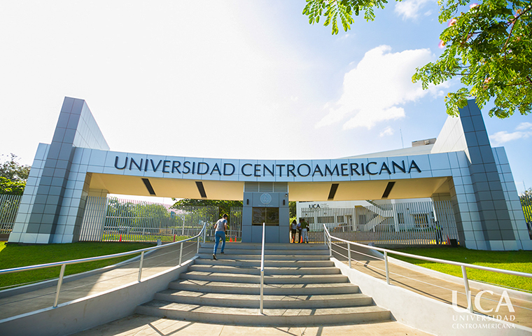 The entrance to Universidad Centroamericana in Nicaragua