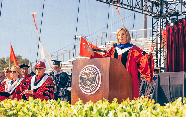 Santa Clara University’s largest-ever graduating class celebrates commencement