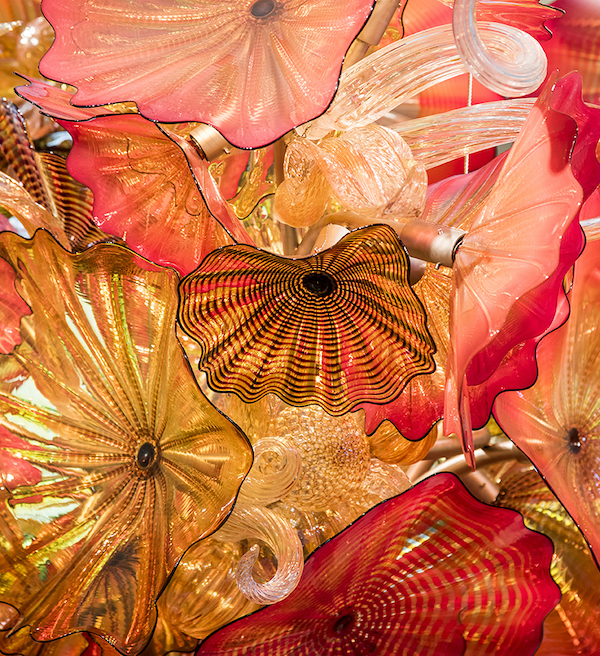 2016, #4020, Chihuly, Installation, Edward M. Dowd Art And Art History Building, Interior, Chandelier, Red, Glass, Installer, Installation