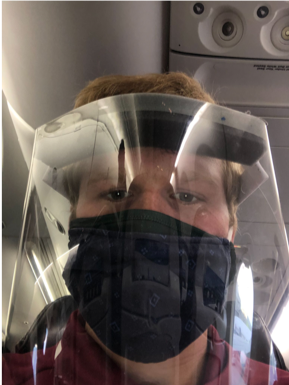 Ekphrastic photograph: on the plane