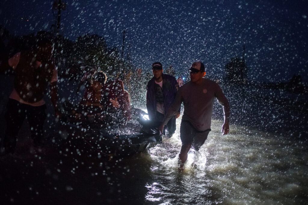 A hard rain fell