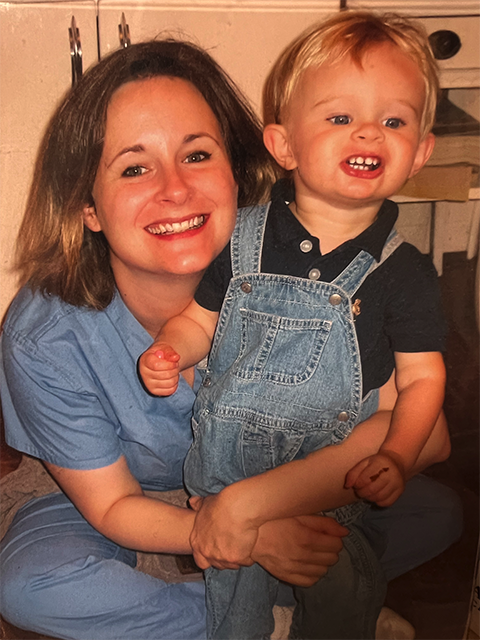 Jack Petersen (right) and his mother Dianne